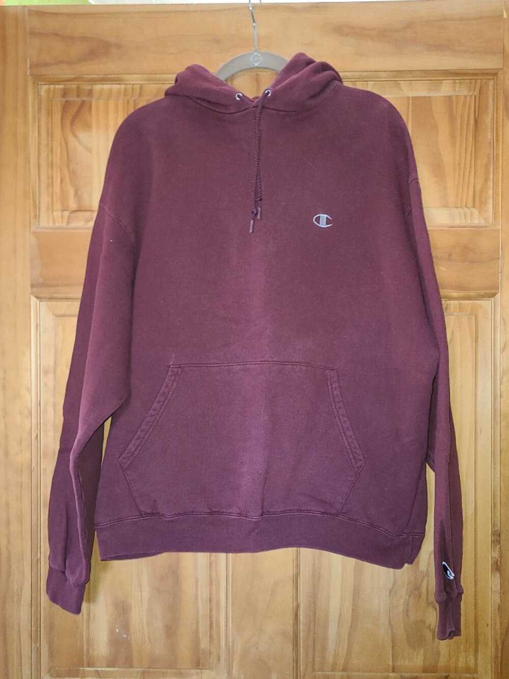 Champion Maroon Hooded Sweatshirt
